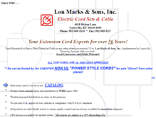 Tablet Screenshot of loumarks.com